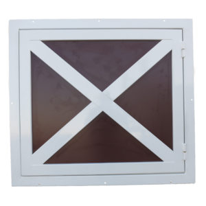 Hinged Bale Door with Crossbucks